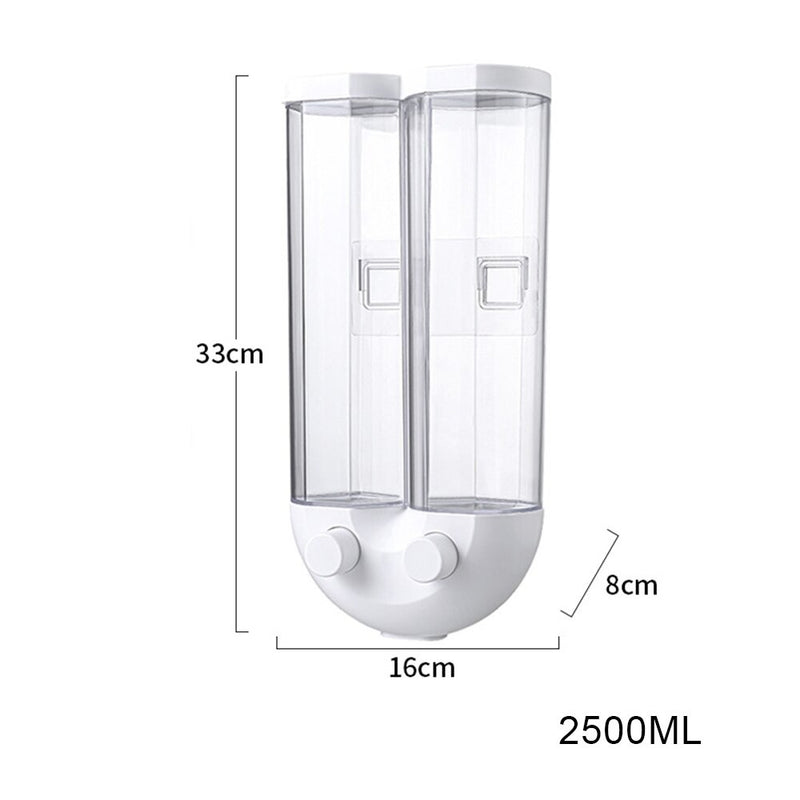 DOUBLE WALL MOUNTED FOOD DISPENSER