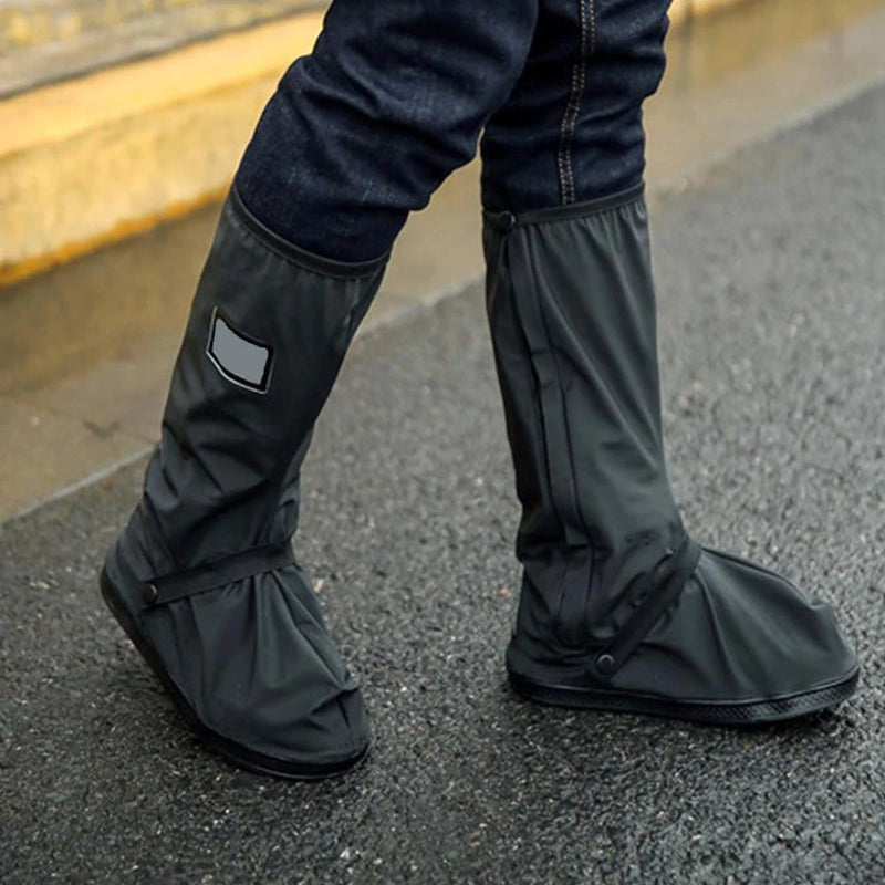 BLACK HIGH TUBE WATERPROOF SHOE CASES