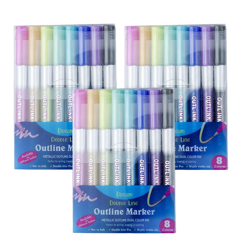 OUTLINE METALLIC MARKERS
