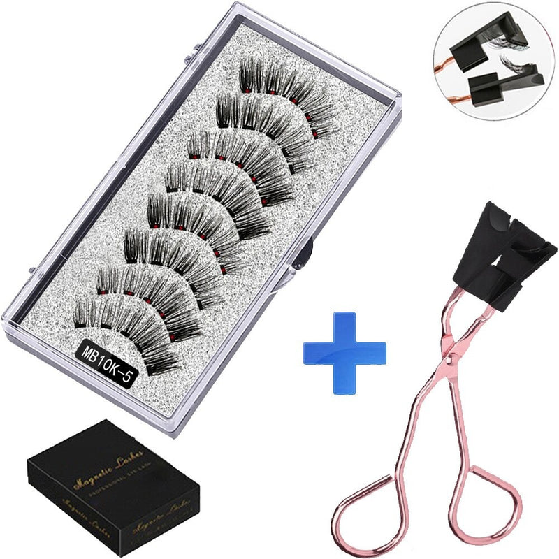 4 PAIRS MAGNETIC EYELASHES™ + NATURAL CURVED EYELASH APPLICATOR