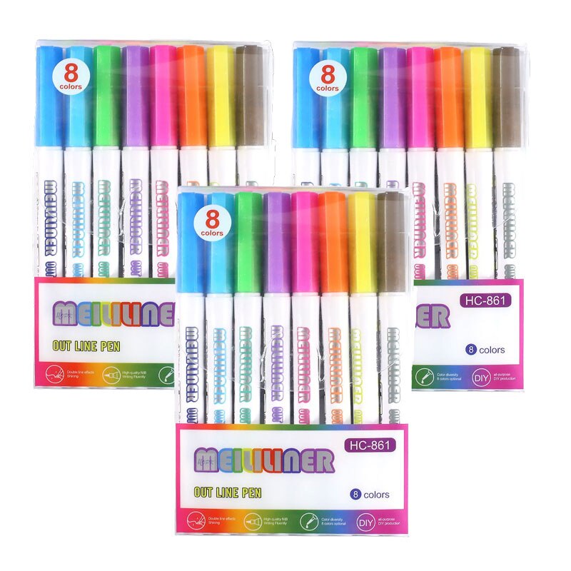 OUTLINE METALLIC MARKERS