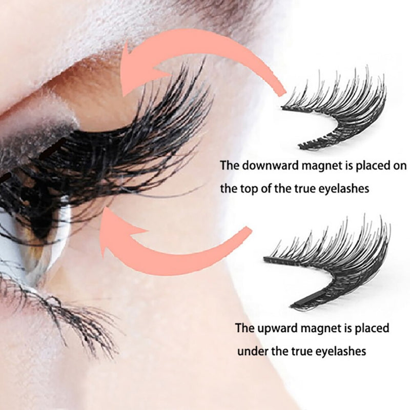4 PAIRS MAGNETIC EYELASHES™ + NATURAL CURVED EYELASH APPLICATOR