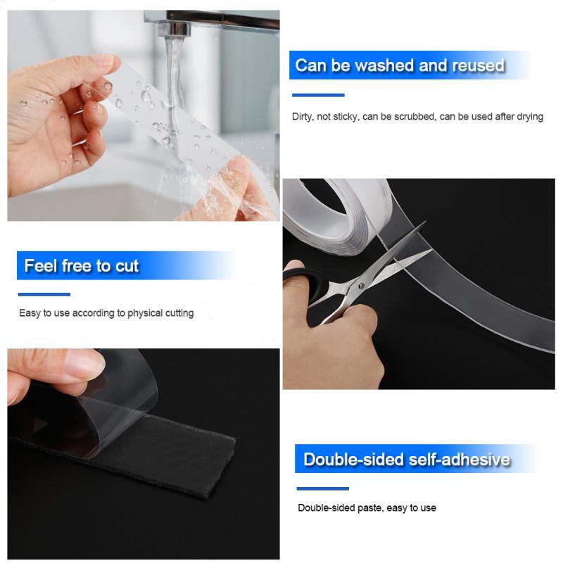 TRANSPARENT DOUBLE SIDED STICKY NANO TAPE