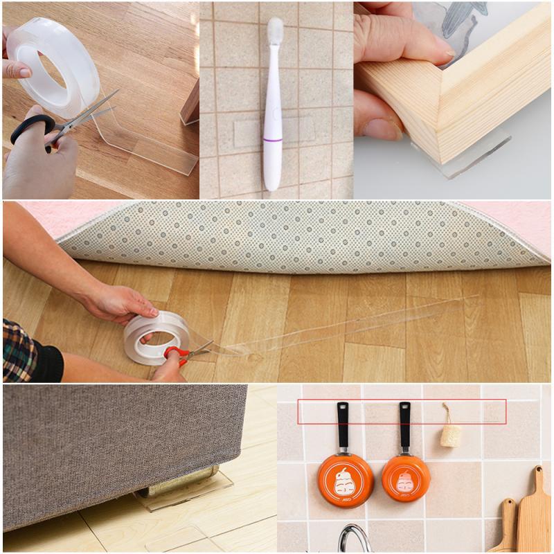 TRANSPARENT DOUBLE SIDED STICKY NANO TAPE