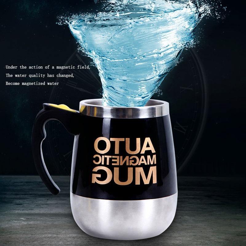 PORTABLE SELF STIRRING COFFEE MUGS