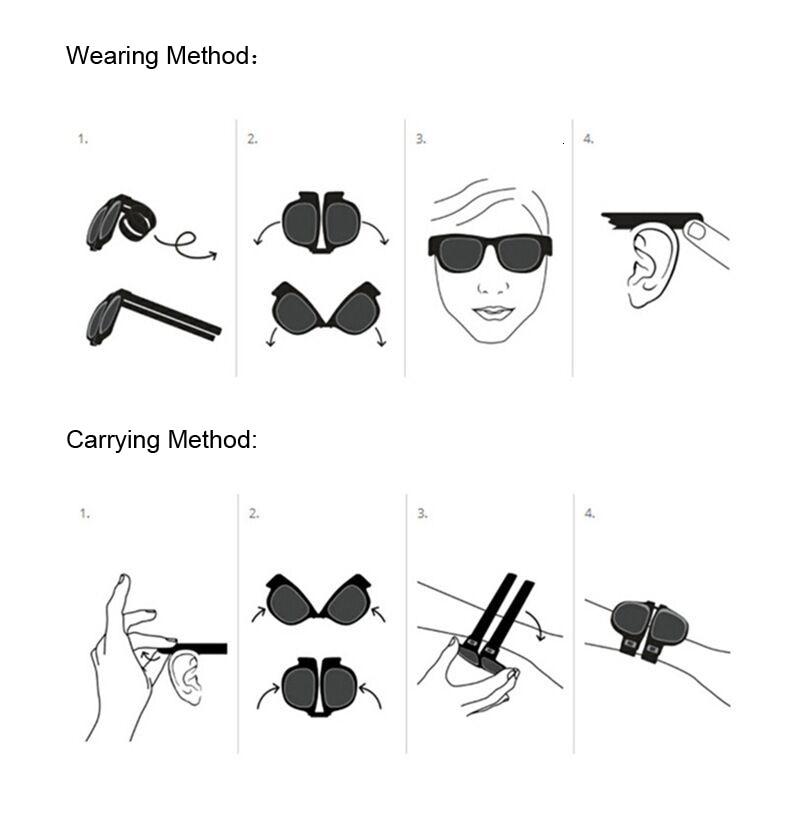 FOLDING ROLL WRISTBAND SUNGLASSES