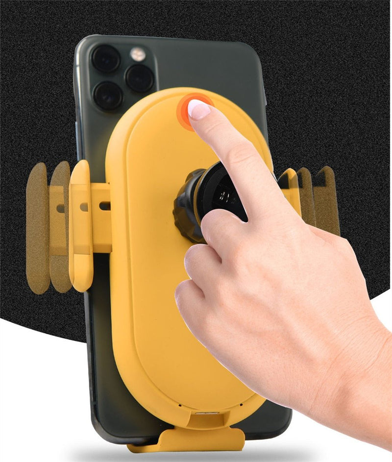 ROTATING INTELLIGENT CAR WIRELESS PHONE CHARGER