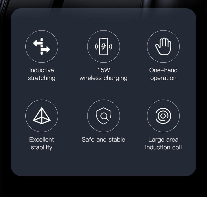 ROTATING INTELLIGENT CAR WIRELESS PHONE CHARGER