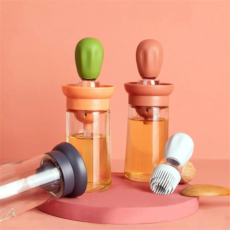 GLASS OIL SAUCE BOTTLE DISPENSER