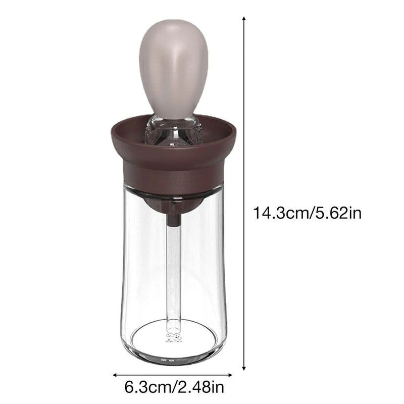 GLASS OIL SAUCE BOTTLE DISPENSER