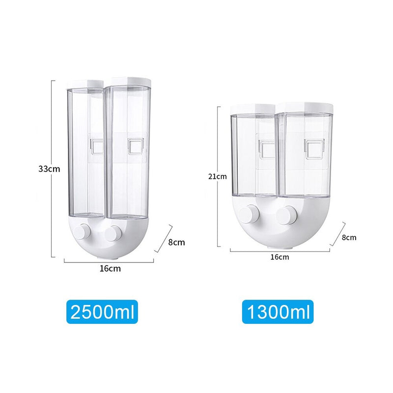 DOUBLE WALL MOUNTED FOOD DISPENSER