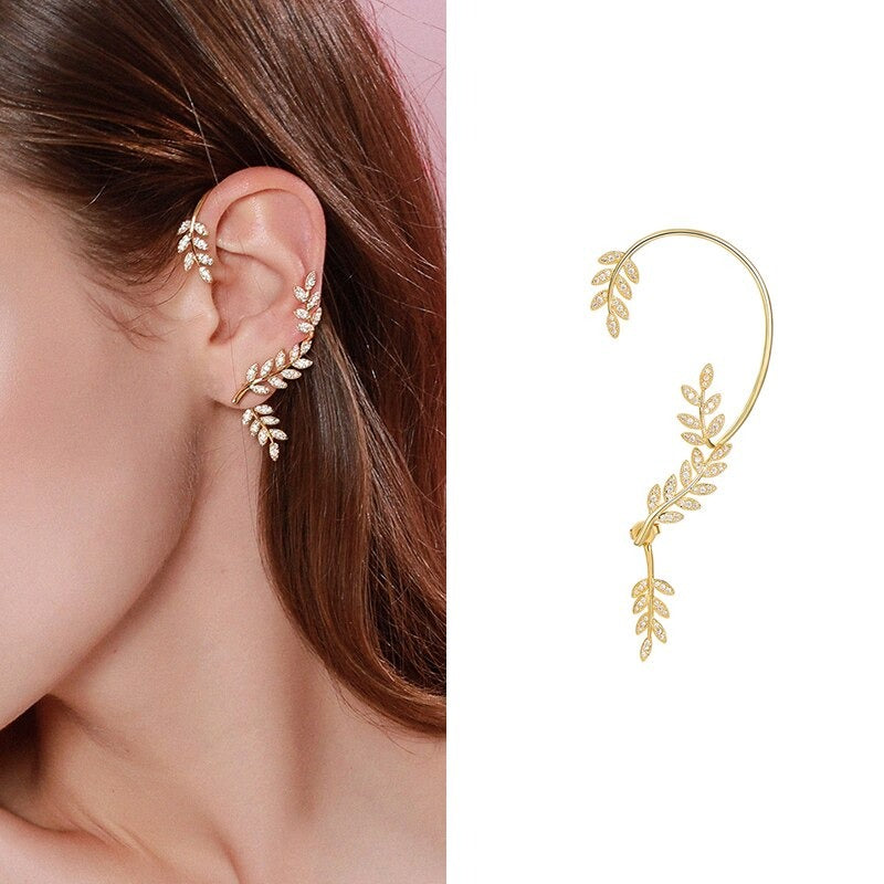 NEW TREND KOREAN LEAF EARRING (1 PIECE)